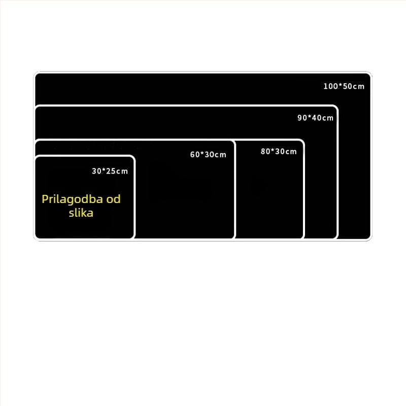 Prilagođena reklamna podloga za miš s logotipom, jednostrana, protuklizna, ispis toplinskim prijenosom, OEM-kompatibilno