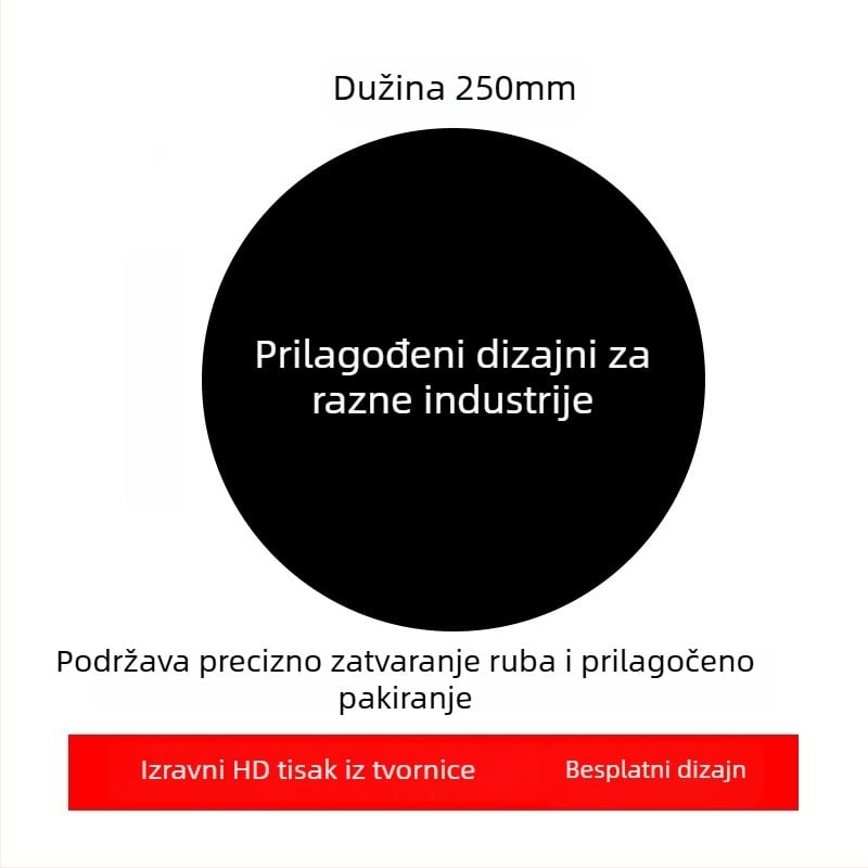 Prilagođena reklamna podloga za miš s logotipom, jednostrana, protuklizna, ispis toplinskim prijenosom, OEM-kompatibilno