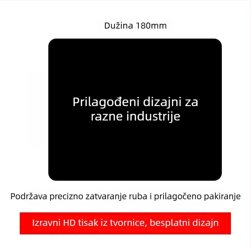 Prilagođena reklamna podloga za miš s logotipom, jednostrana, protuklizna, ispis toplinskim prijenosom, OEM-kompatibilno