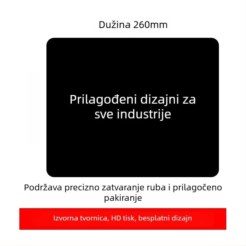 Prilagođena reklamna podloga za miš s logotipom, jednostrana, protuklizna, ispis toplinskim prijenosom, OEM-kompatibilno
