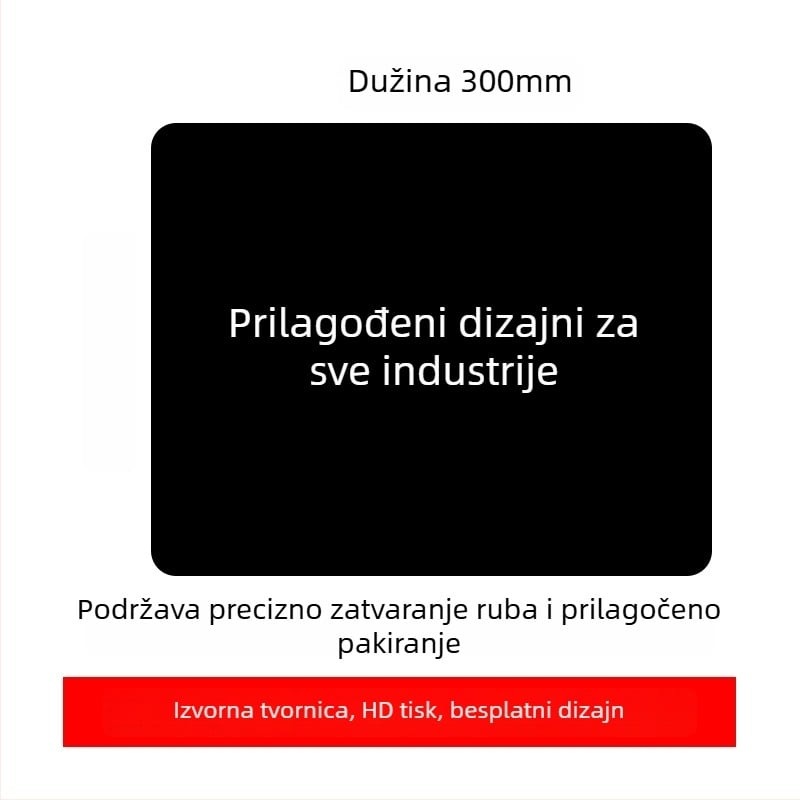 Prilagođena reklamna podloga za miš s logotipom, jednostrana, protuklizna, ispis toplinskim prijenosom, OEM-kompatibilno