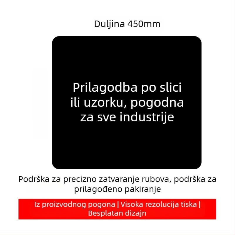 Prilagođena reklamna podloga za miš s logotipom, jednostrana, protuklizna, ispis toplinskim prijenosom, OEM-kompatibilno