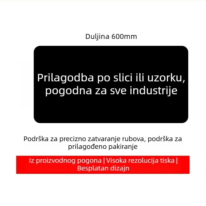 Prilagođena reklamna podloga za miš s logotipom, jednostrana, protuklizna, ispis toplinskim prijenosom, OEM-kompatibilno