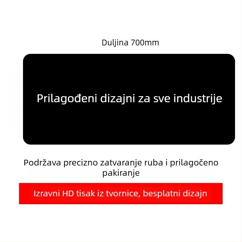 Prilagođena reklamna podloga za miš s logotipom, jednostrana, protuklizna, ispis toplinskim prijenosom, OEM-kompatibilno