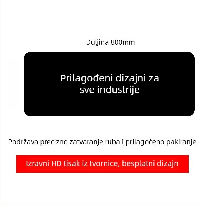 Prilagođena reklamna podloga za miš s logotipom, jednostrana, protuklizna, ispis toplinskim prijenosom, OEM-kompatibilno
