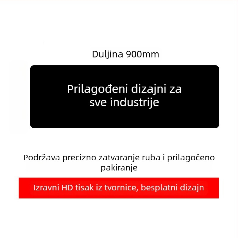 Prilagođena reklamna podloga za miš s logotipom, jednostrana, protuklizna, ispis toplinskim prijenosom, OEM-kompatibilno