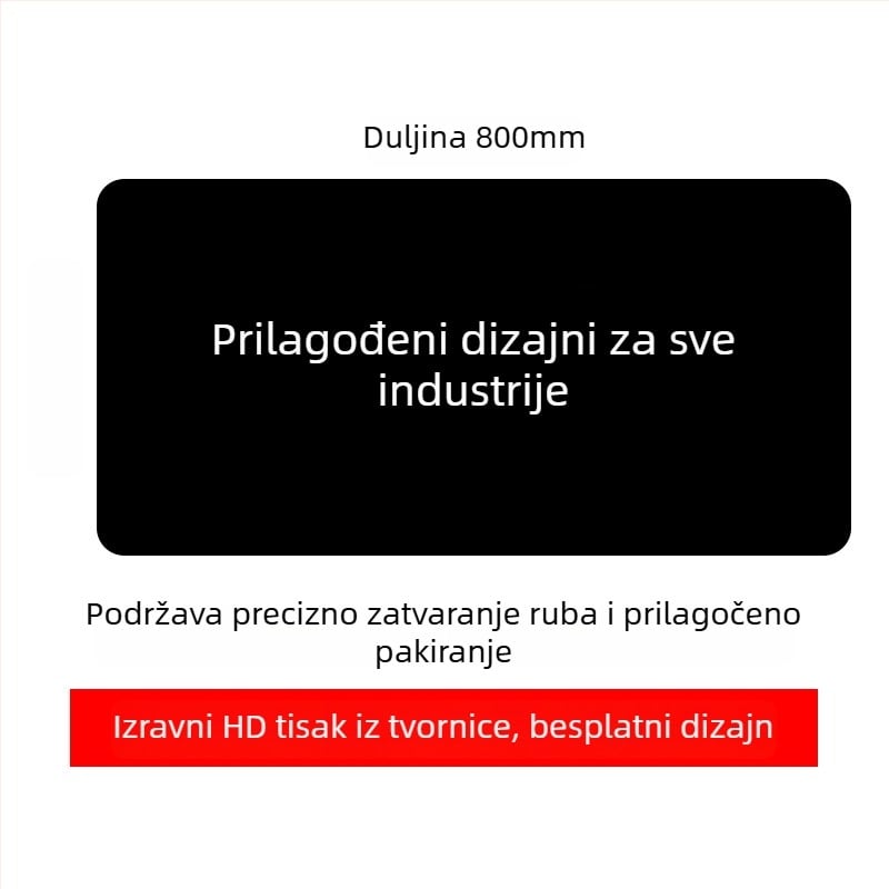 Prilagođena reklamna podloga za miš s logotipom, jednostrana, protuklizna, ispis toplinskim prijenosom, OEM-kompatibilno