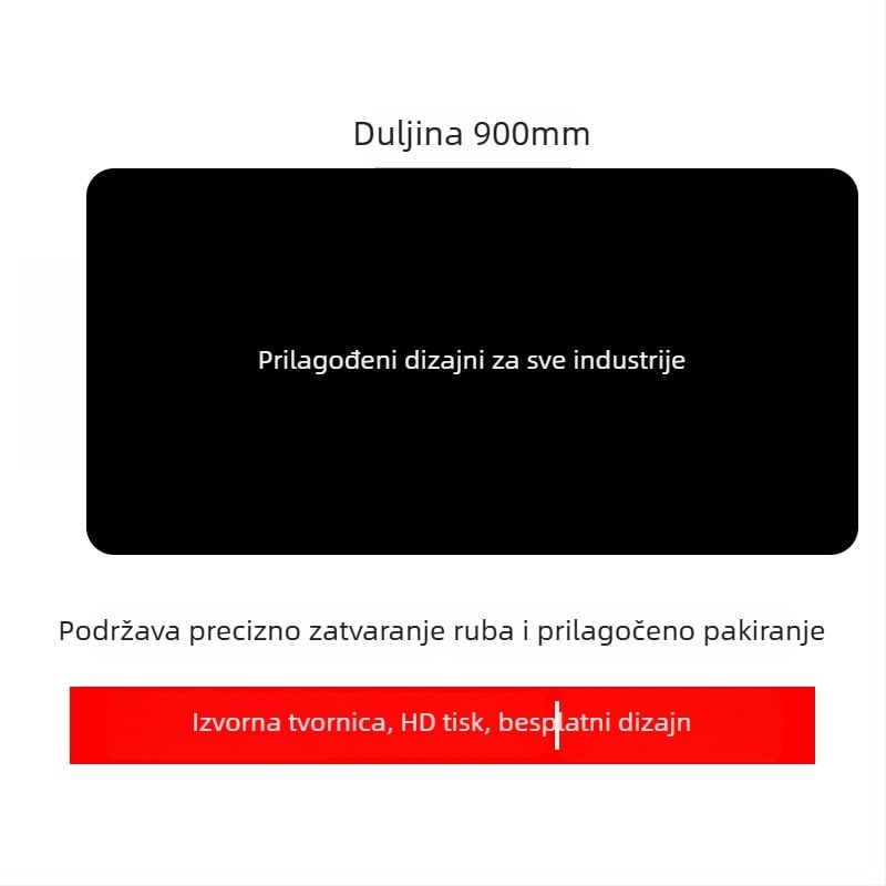 Prilagođena reklamna podloga za miš s logotipom, jednostrana, protuklizna, ispis toplinskim prijenosom, OEM-kompatibilno