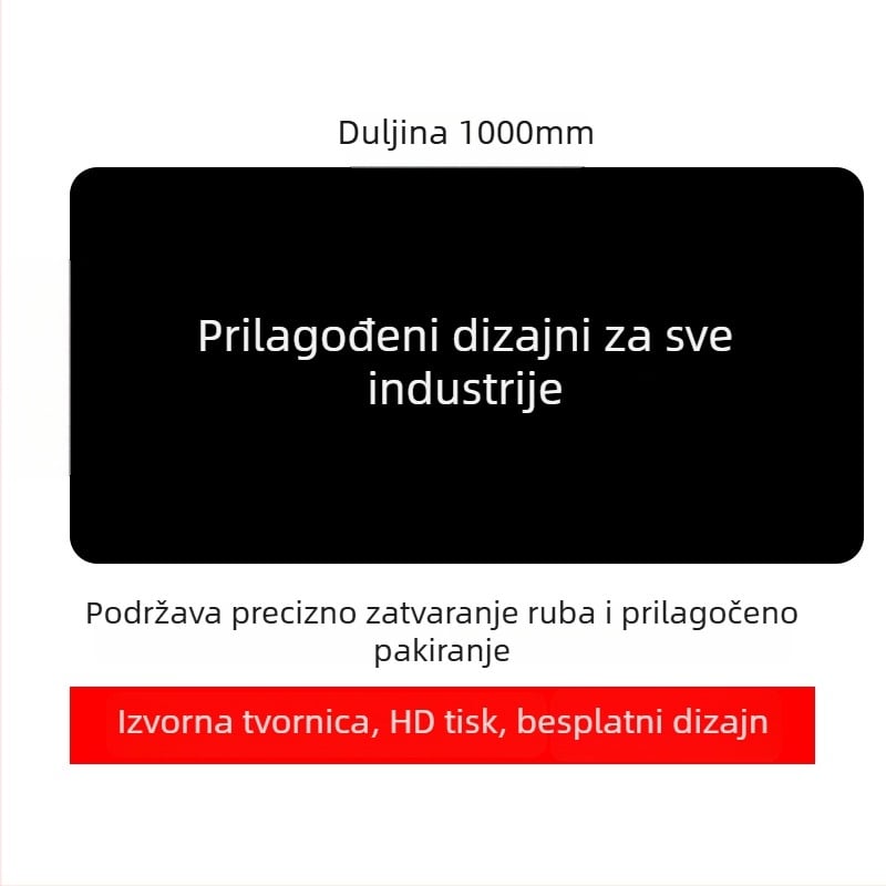 Prilagođena reklamna podloga za miš s logotipom, jednostrana, protuklizna, ispis toplinskim prijenosom, OEM-kompatibilno