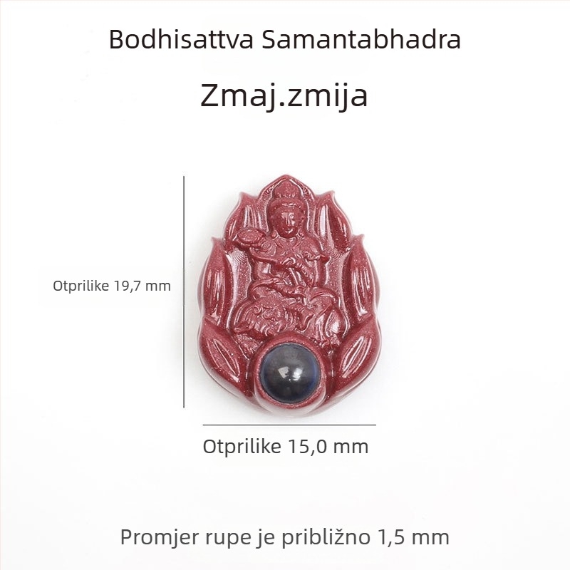 DIY dodaci za nakit — cinnabar, ručno poliran, Hengdan nakit, etnički stil, plemeniti uzorak