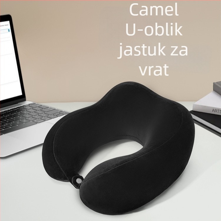 Memory pjena U-oblikovani jastuk za vrat za putovanja — potpora vrata, prenosni dizajn, prozračan materijal