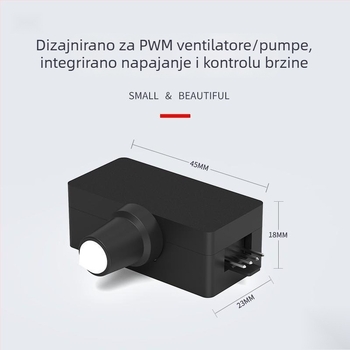 Chladič za prijenosno računalo s reguliranim ventilatorom