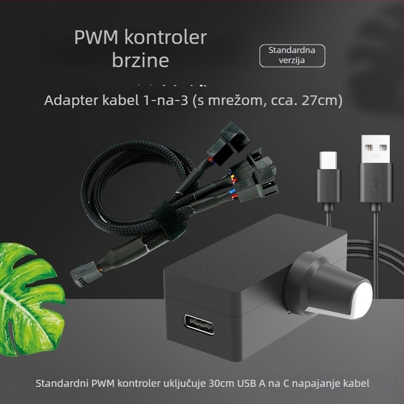 Chladič za prijenosno računalo s reguliranim ventilatorom