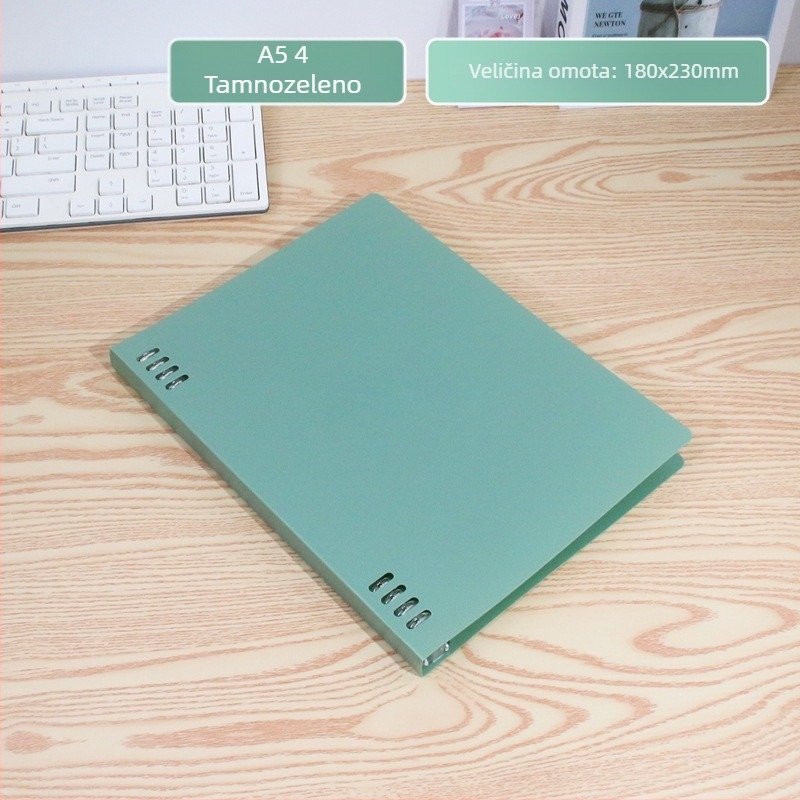 Spiralno povezani bilježnica s uklonjivim jezgrom, 60 listova, 8 rupa, model 0125