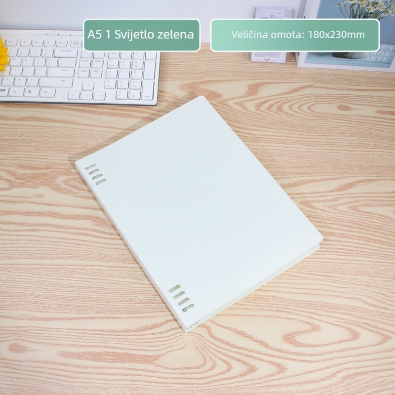 Spiralno povezani bilježnica s uklonjivim jezgrom, 60 listova, 8 rupa, model 0125