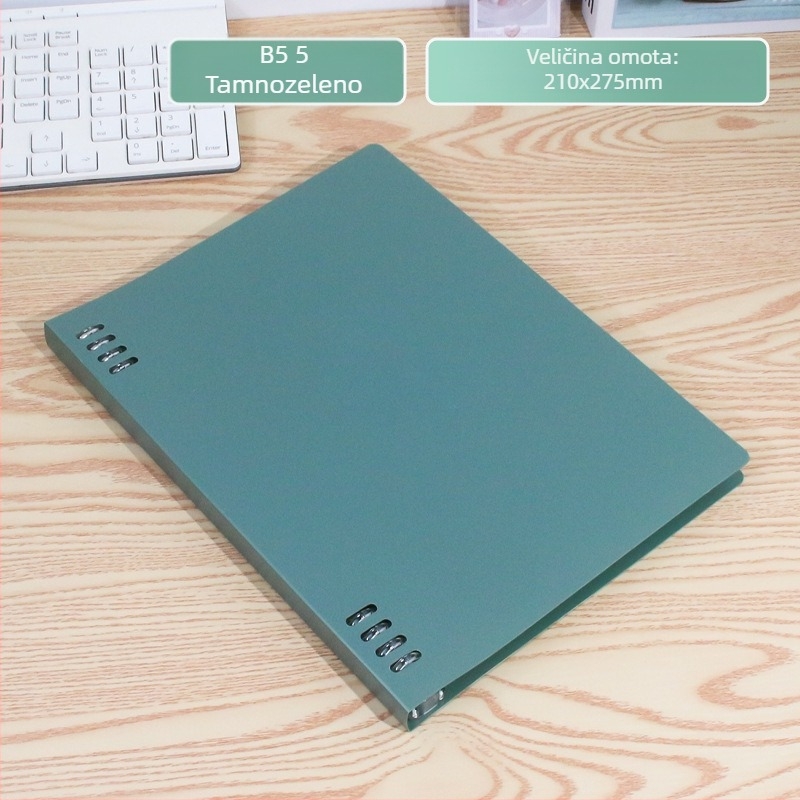 Spiralno povezani bilježnica s uklonjivim jezgrom, 60 listova, 8 rupa, model 0125