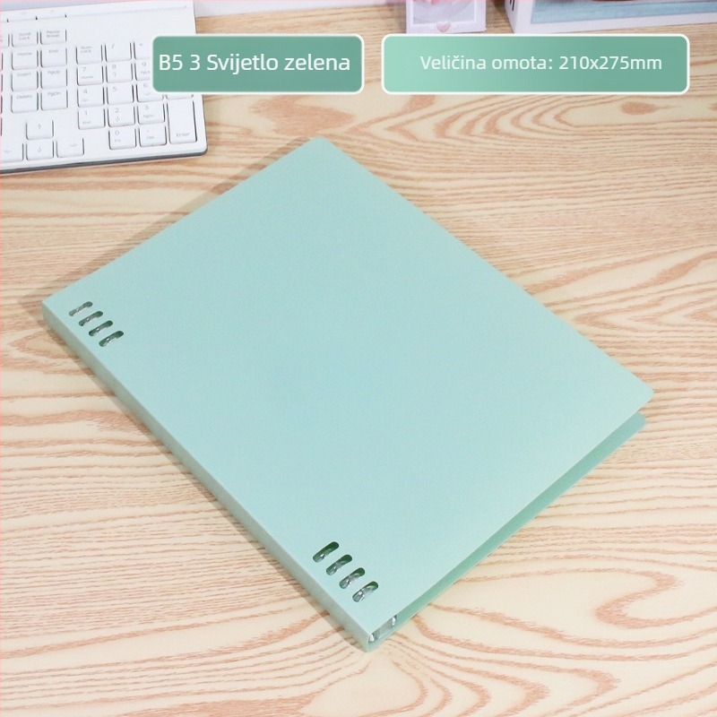 Spiralno povezani bilježnica s uklonjivim jezgrom, 60 listova, 8 rupa, model 0125