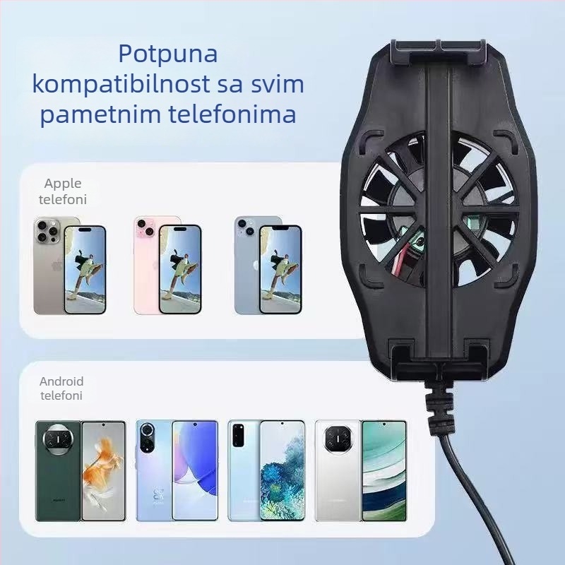Tl03 Hladnjak za telefon s magnetskim zadnjim klipom, poluvodička tehnologija, digitalni zaslon, AI upravljanje temperaturom, 15W