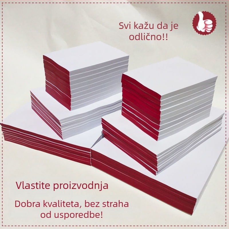 Debeli prazan papir za skice i bilješke, komplet listova s ručno izrezanim dijelovima. Stil: Drugo; Uvezeno: Ne; Poklon: Ne; IP: Ne