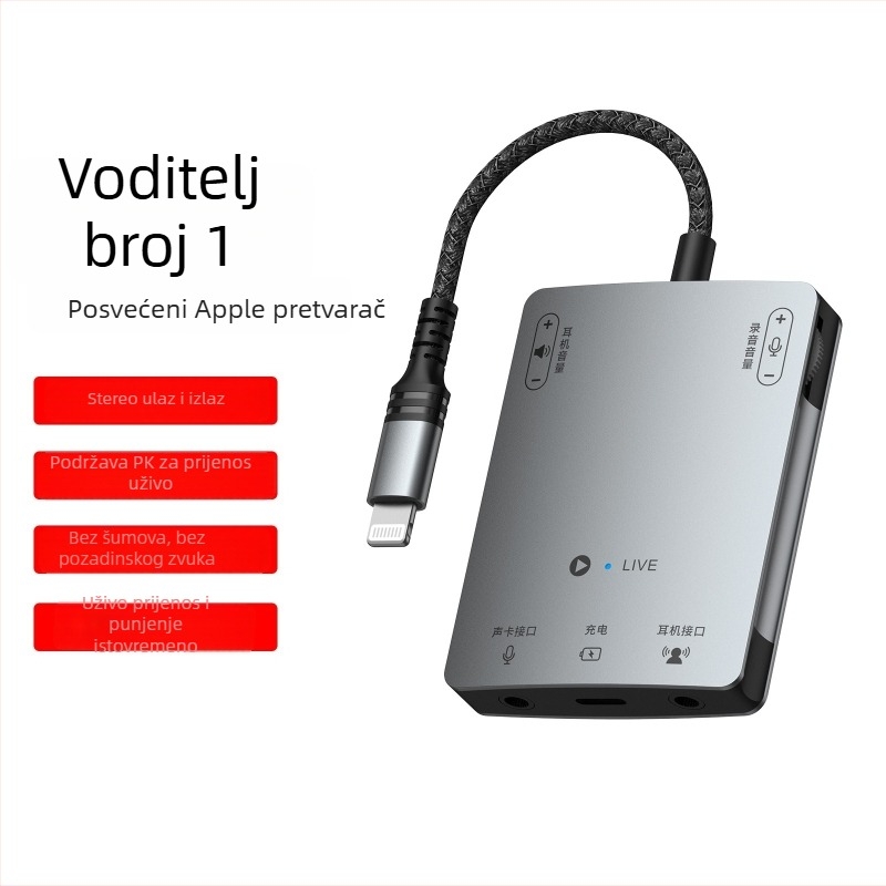 KY-Y315S Type-C stereo audio adapter za Apple, Huawei, Xiaomi i Samsung uređaje