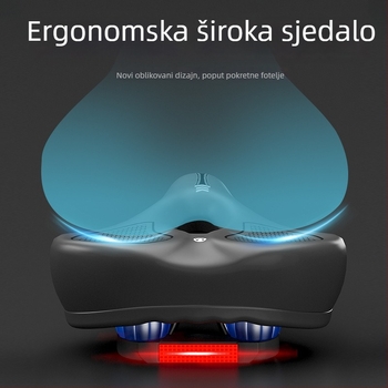 Sjedalo za bicikl SAIQI 188; debeli silikonski jastučić; pena + silikon; za standardne bicikle
