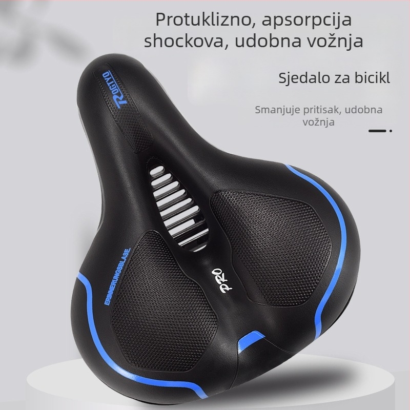 ROGTYO CZ-002 – sjedalo za bicikl, debeli spužvasti sloj + PU koža, kompatibilno s planinskim biciklom