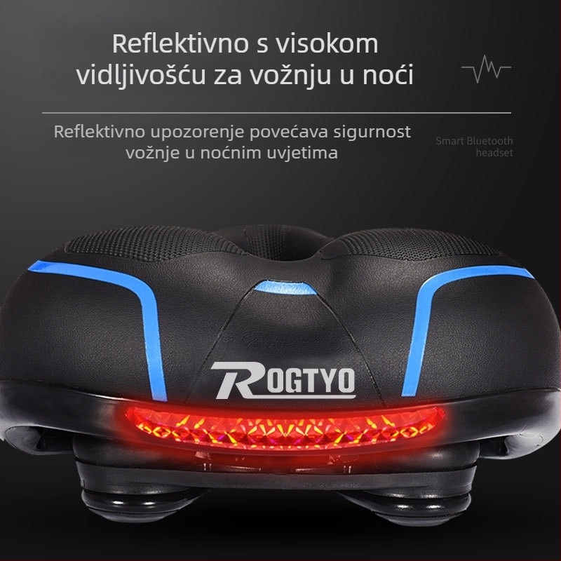 ROGTYO CZ-002 – sjedalo za bicikl, debeli spužvasti sloj + PU koža, kompatibilno s planinskim biciklom