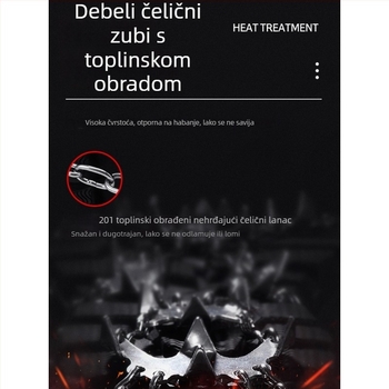 Kramponi od nehrđajućeg čelika za snijeg, s 11 i 26 zubima, protivklizni, za profesionalno planinarenje i penjanje po stijeni