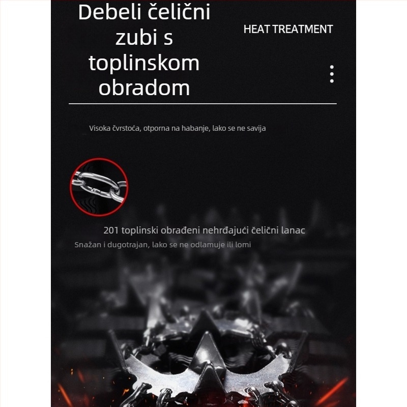 Kramponi od nehrđajućeg čelika za snijeg, s 11 i 26 zubima, protivklizni, za profesionalno planinarenje i penjanje po stijeni