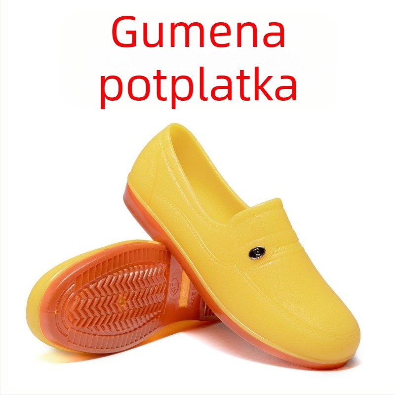 Muške kratke kišne čizme: PVC gornji dio, gumeni potplat, vodootporne, protuklizne, otporne na habanje