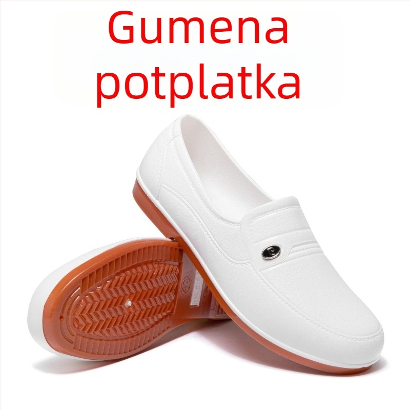 Muške kratke kišne čizme: PVC gornji dio, gumeni potplat, vodootporne, protuklizne, otporne na habanje