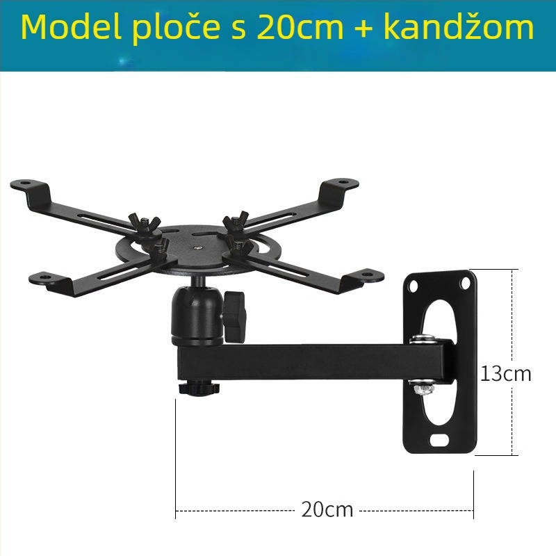 Pribor za projektorski stativ – željezna konstrukcija, nosivost 5 kg, stupac s 1 sekcijom, težina 500 g