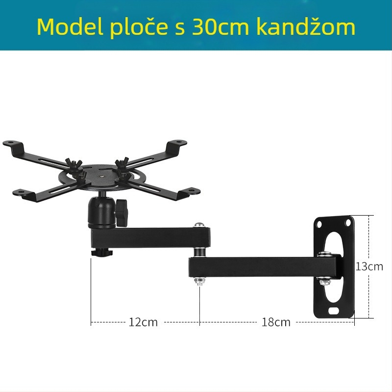 Pribor za projektorski stativ – željezna konstrukcija, nosivost 5 kg, stupac s 1 sekcijom, težina 500 g