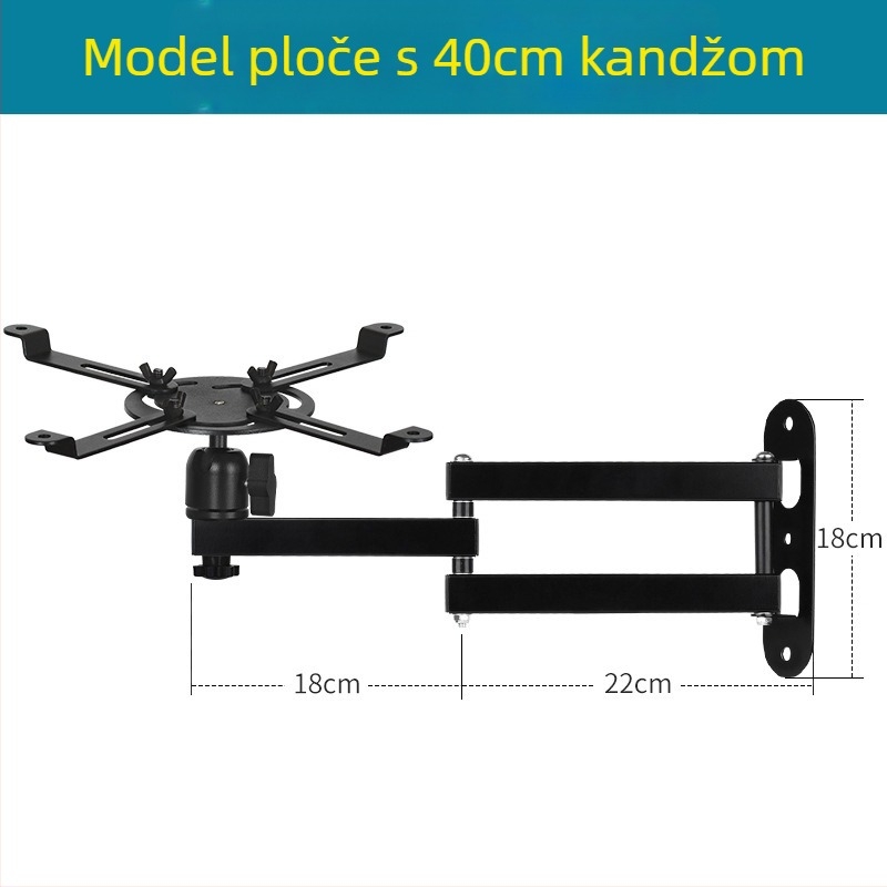 Pribor za projektorski stativ – željezna konstrukcija, nosivost 5 kg, stupac s 1 sekcijom, težina 500 g