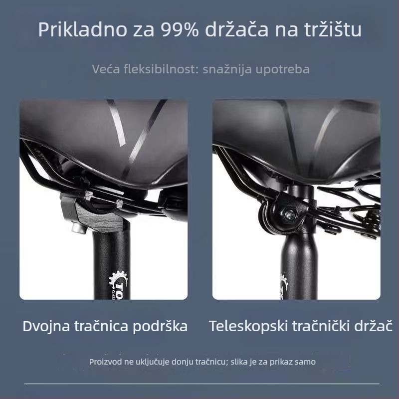 Sjedalo za bicikl - debelo mekano jastučić, prozračan i dišući, amortizirajuće silikonsko sjedalo, kompatibilno sa standardnim biciklima, prilagodljiva obrada