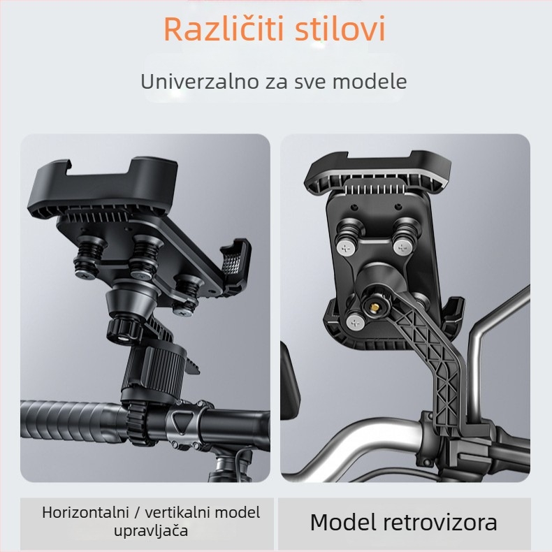 Držač za telefon za električna vozila i bicikle – aluminijski stalak (Značka: Che dafu; Model: Mtc-09; Materijal: Legura)