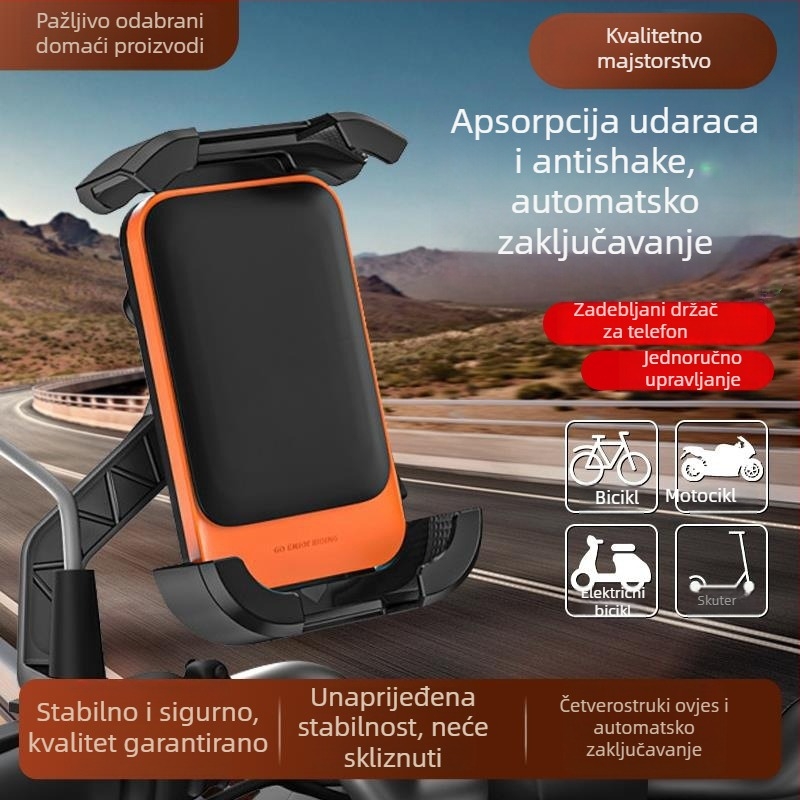 Držač za telefon za električna vozila i bicikle – aluminijski stalak (Značka: Che dafu; Model: Mtc-09; Materijal: Legura)