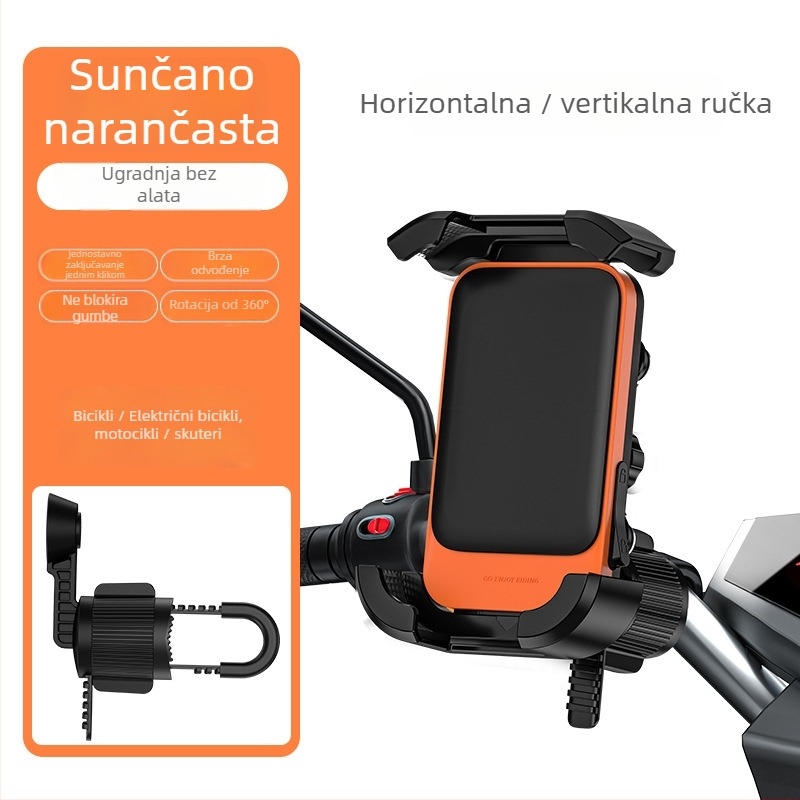 Držač za telefon za električna vozila i bicikle – aluminijski stalak (Značka: Che dafu; Model: Mtc-09; Materijal: Legura)