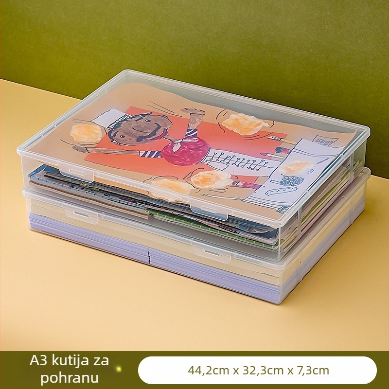 Stolna kutija za dokumente s poklopcem, PP plast, prozirni preklopni poklopac, kapacitet 2200 ml, model 3629/3680