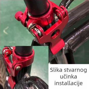 Klema za sedlenu cijev - aluminijska legura, Zero step