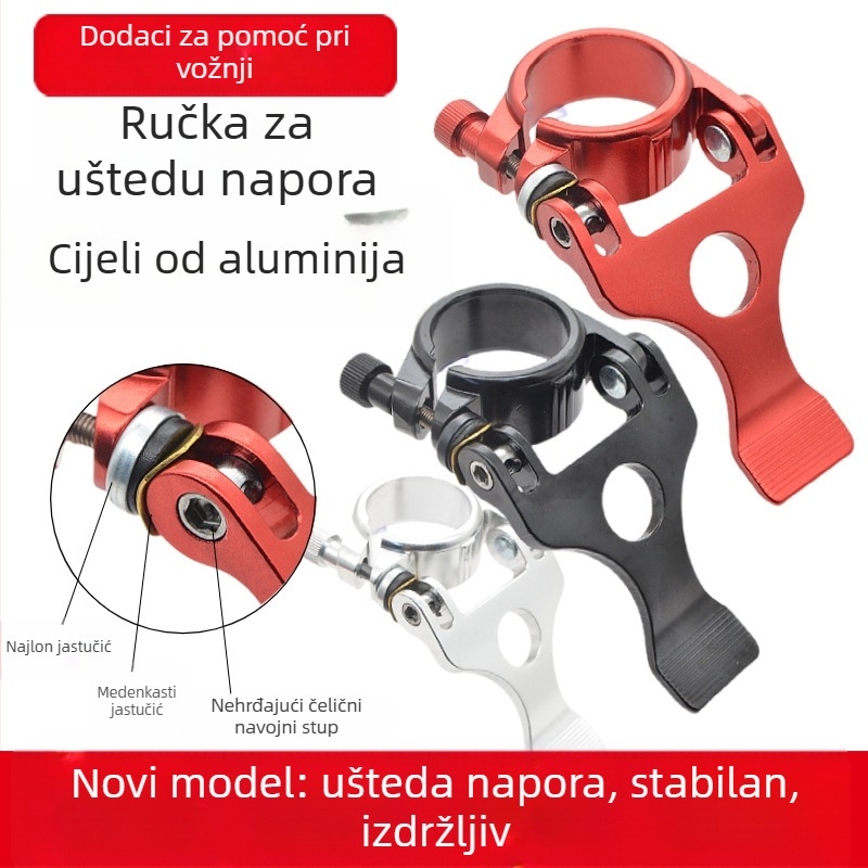 Klema za sedlenu cijev - aluminijska legura, Zero step