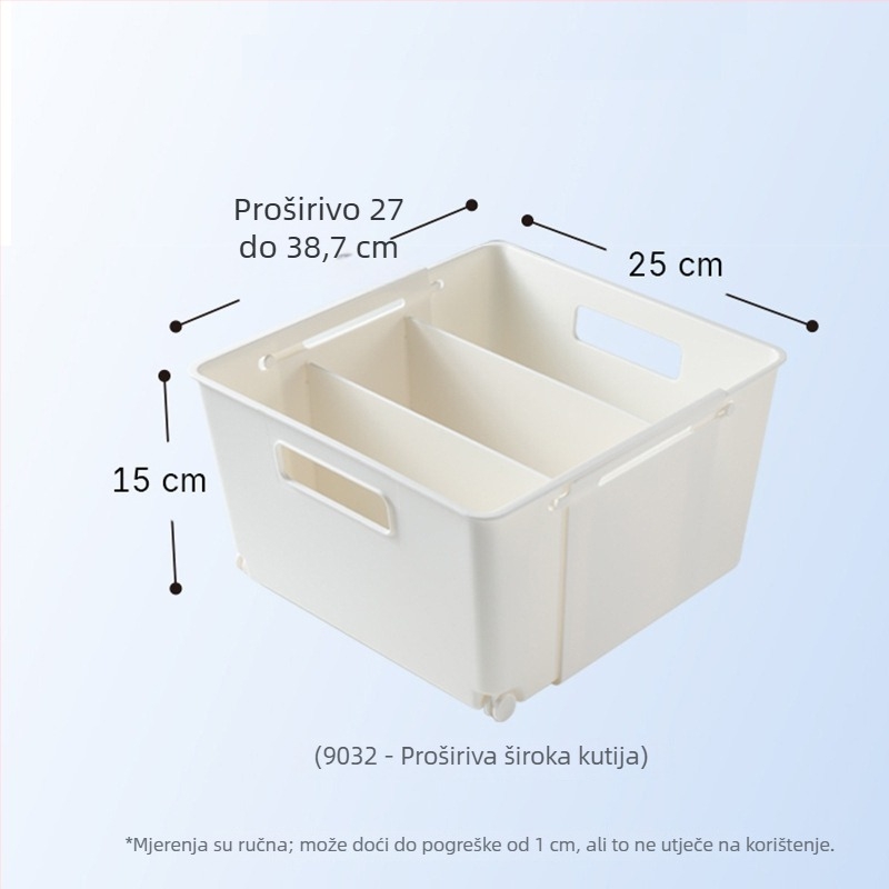Organizator za ladicu, japanski stil, s odjeljcima, PP plastika, kapacitet 2 L, modeli 8094 uski i 8095 široki