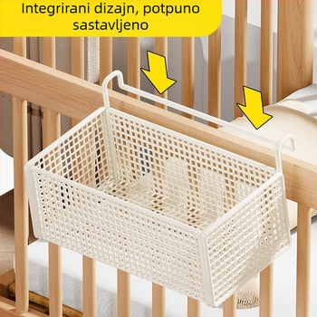 Vješeni spremnik za krevetić za pohranu, organizator uz krevetić za pelene i bočice, minimalistički stil, model 2079131033450480256, marka Mugg