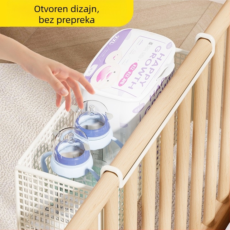 Vješeni spremnik za krevetić za pohranu, organizator uz krevetić za pelene i bočice, minimalistički stil, model 2079131033450480256, marka Mugg
