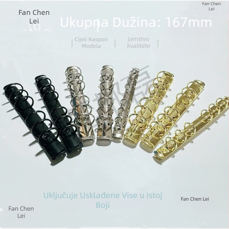 Jednostrani folder s metalnim klipsama za 6 rupa, PVC, veličina klipse 222