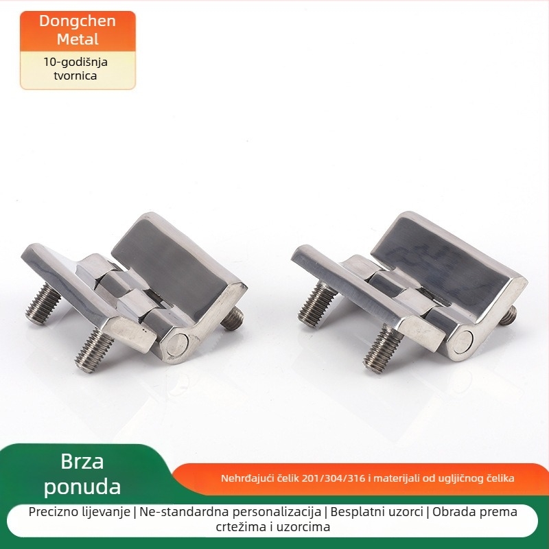 Kolonski šarnir od nehrđajućeg čelika 304, 1 mm debljina, polirana površina