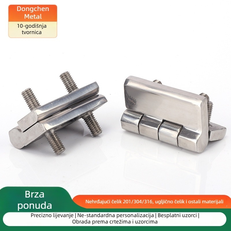 Kolonski šarnir od nehrđajućeg čelika 304, 1 mm debljina, polirana površina