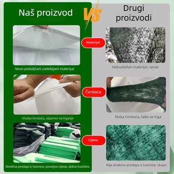 Netkano zaštitno pokrivalo za biljke protiv smrzavanja zimi, zaštita za stabla, pojačana verzija