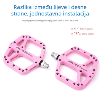 RIRO NL75 Nylon pedale za planinski bicikl, protuklizne, proširene, ležajevi od najlona, univerzalna kompatibilnost