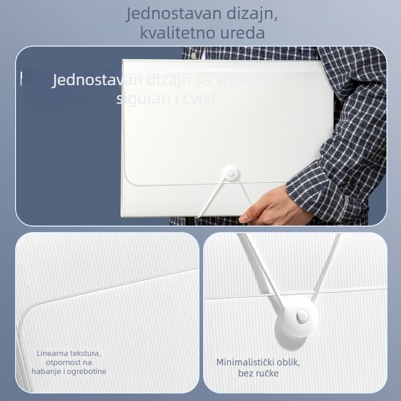 Deli 5238 Plastični organizator za foldere s 13 džepova